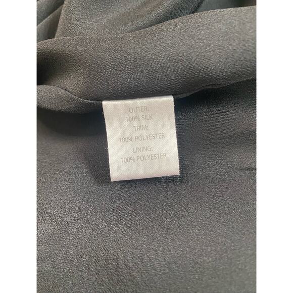 SALONI Silk Floral Ruffle Sleeveless Mini Dress US 4 - Picture 13 of 13